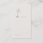 Introvert Gift Minimalist Line Art Journal Insert Visitenkarte (Vorderseite)