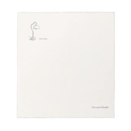 Introvert Gift Minimalist Line Art Notizblock