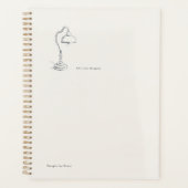 Introvert Gift Minimalist Line Art Quiet Solitude  Planer (Vorderseite)