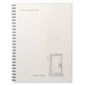 Introvert Gift Quiet Solitude Closed Door Notizblock (Vorderseite)