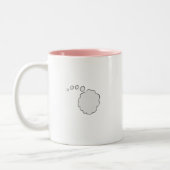 Introvert Grundlagen: Energie innere rosa Zwei-Ton Zweifarbige Tasse (Links)