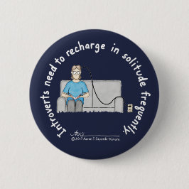 Introvert Grundlagen: Nachladen-dunkelblauer Knopf Button