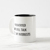 Introvert Humor Mug – Relatable Personality Gift Zweifarbige Tasse (Vorderseite Links)