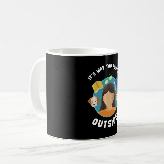 Introvert Kaffeetasse (Vorderseite Links)