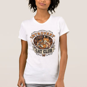 Introvert Katzenclub Katze Introvertiert Antisozia T-Shirt