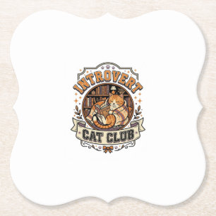 Introvert Katzenclub Katze Introvertiert Antisozia Untersetzer