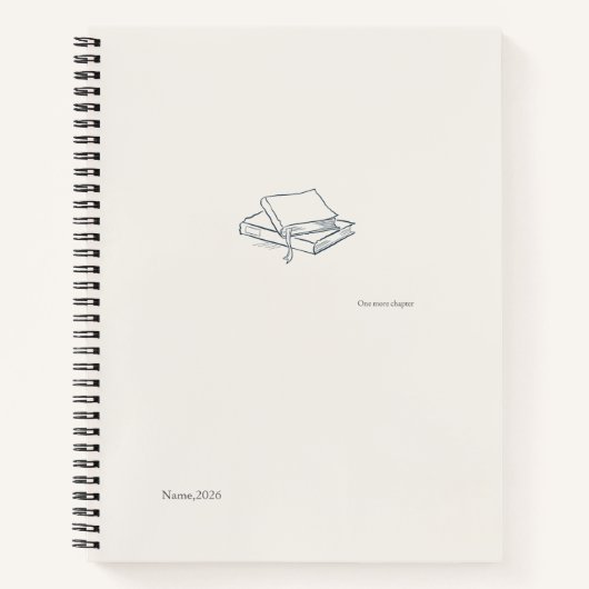 Introvert Literary Aesthetic/ Spiral Notebook Notizblock (Vorderseite)