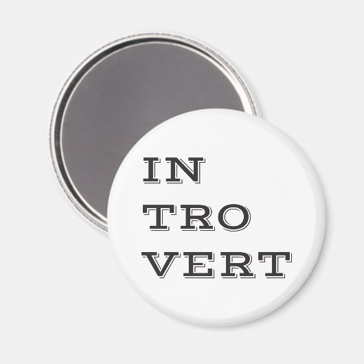 Introvert Magnet (Vorderseite/Rückseite)