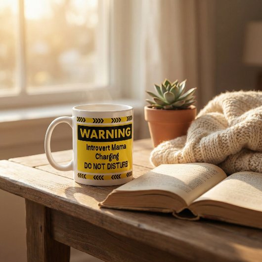 Introvert Mama Charging Funny Coffee Mug Gift Kaffeetasse