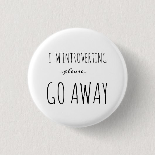 Introvert Miniknopf Button (Vorderseite)