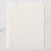 Introvert Minimal Line Art Einsamkeits-Tagebuch Briefbogen (Rückseite)