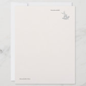 Introvert Minimal Line Art Einsamkeits-Tagebuch Briefbogen (Vorderseite)
