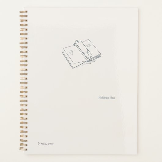 Introvert Minimalist Black and White Art Planner Planer (Vorderseite)