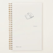 Introvert Minimalist Black and White Small Planner Planer (Vorderseite)
