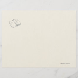 Introvert Minimalist Line Art Letterhead Briefbogen