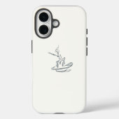 Introvert Minimalist LineArt iPhone / iPad Hülle (Rückseite)
