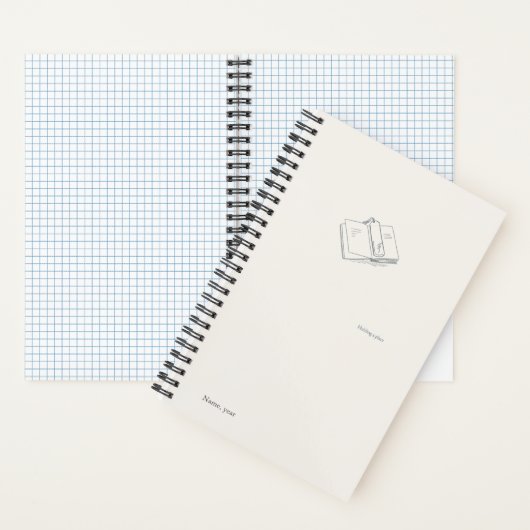 Introvert Minimalist Literary Gift Notebook Notizblock (Innen)