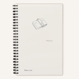 Introvert Minimalist Literary Gift Notebook Notizblock