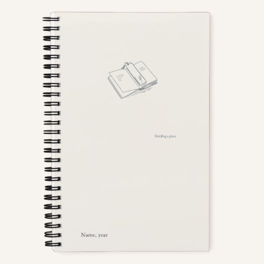Introvert Minimalist Literary Gift Notebook Notizblock (Vorderseite)