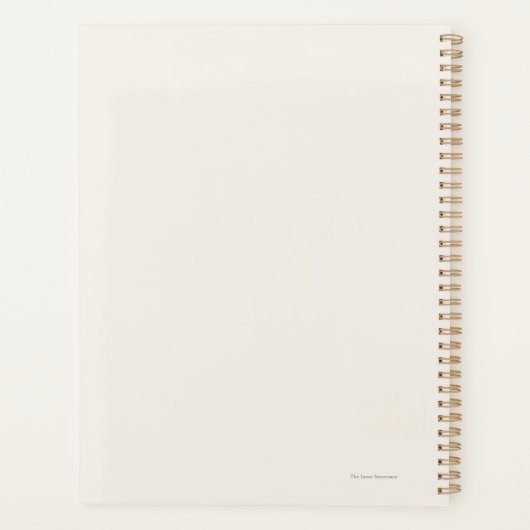 Introvert Minimalist Quiet Solitude Planner Planer (Rückseite)