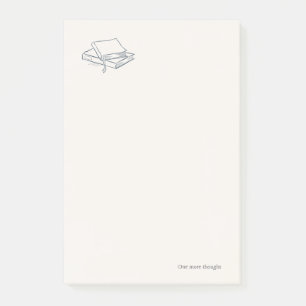 Introvert Minimalistische Linienkunst Post-it Klebezettel
