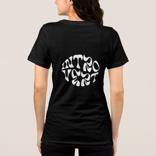 "Introvert Mode: Do Not Disturb" Tee (Rückseite)