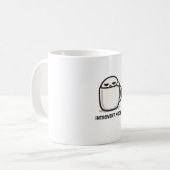 Introvert-Modus aktiviert - Süße müde Charakter-Ca Kaffeetasse (Vorderseite Links)