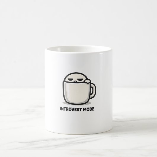 Introvert-Modus aktiviert - Süße müde Charakter-Ca Kaffeetasse (Mittel)