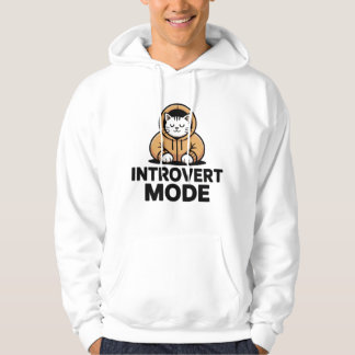 Introvert-Modus-Katzen-Hoodie Hoodie