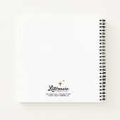 Introvert (Party of One) Uni-regiertes Sq-Notebook Notizblock (Rückseite)