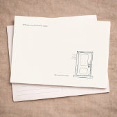 Introvert Quiet Solitude Custom Correspondence Postkarte