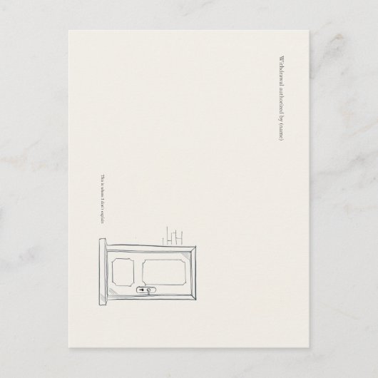 Introvert Quiet Solitude Custom Correspondence Postkarte (Vorderseite)