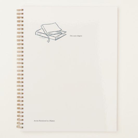 Introvert Quiet Solitude Gift Planer (Vorderseite)