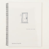 Introvert Quiet Solitude Minimal Line Art Planner Planer (Vorderseite)