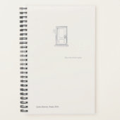 Introvert Quiet Solitude Minimal Line Art Planner Planer (Vorderseite)