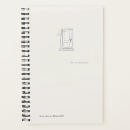 Introvert Quiet Solitude Minimal Line Art Planner Planer