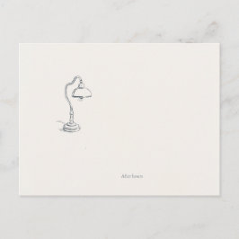 Introvert Quiet Solitude Minimalist Art Postcard Postkarte