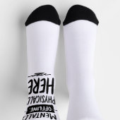 Introvert-Shirt 'Mental Offline' Socken (Oben)