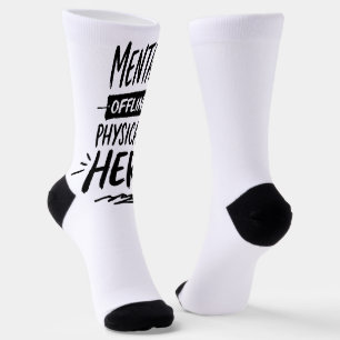 Introvert-Shirt 'Mental Offline' Socken