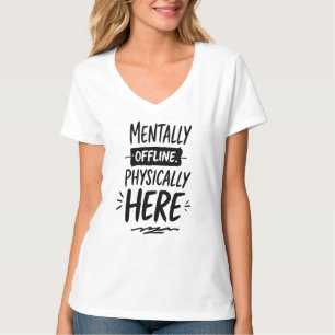 Introvert-Shirt 'Mental Offline' T-Shirt