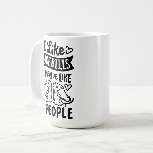 Introvert Shoebill Kaffeetasse (Vorderseite Links)