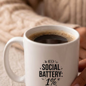 Introvert Social Battery Kaffeetasse | Lustiger Sp