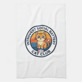 Introvert Sozialbatterie Katze Süße Kitty Design - Geschirrtuch (Vertikal)