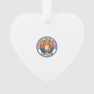 Introvert Sozialbatterie Katze Süße Kitty Design - Ornament