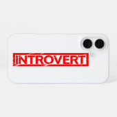 Introvert Stempel iPhone 16 Hülle (Rückseite (Horizontal))