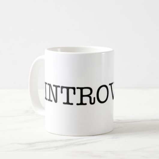 INTROVERT Tasse (Vorderseite Links)