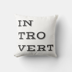 Introvert Throw Pillow Kissen
