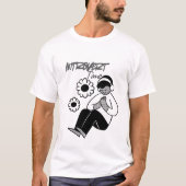 Introvert Time Minimal Typography T-Shirt (Vorderseite)