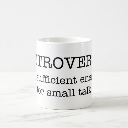 INTROVERT unzulängliche Energie-Tasse Kaffeetasse (Mittel)