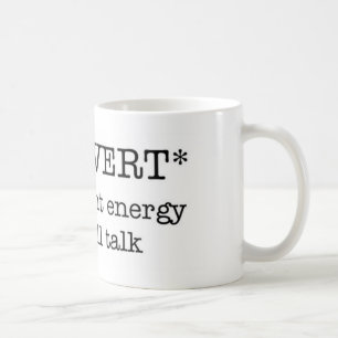INTROVERT unzulängliche Energie-Tasse Kaffeetasse